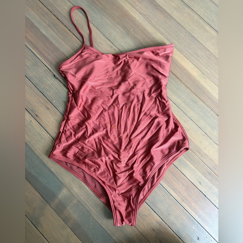 Billabong shiny Terracotta One Piece swim